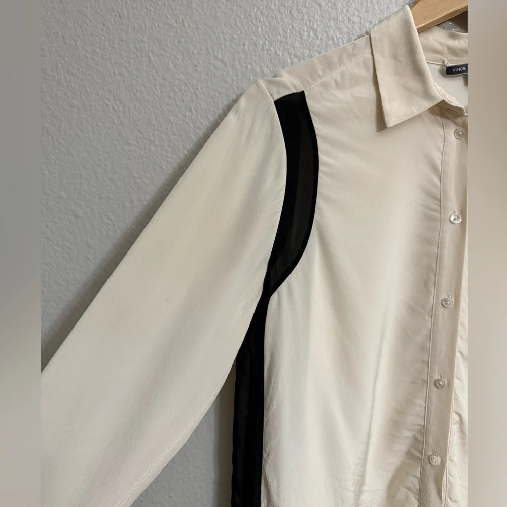 Vince Crepe de Chine Shirtdress - Picture 5 of 10